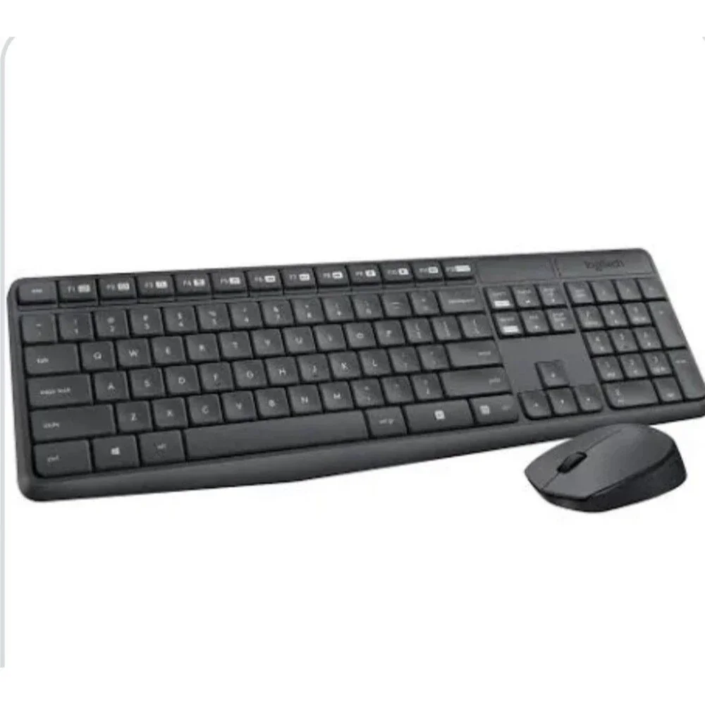 Logitech MK235 920-007897 Wireless Keyboard and Mouse - Black New In Box